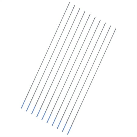 

HERCHR 10pcs Tungsten Welding Electrodes Lanthanated Electrode Blue Tip 1.0/1.6/2.4mm Lanthanated Electrodes Tungstens Electrodes