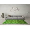 thumbnail image 3 of Ahgly Company Indoor Square Oriental Green Industrial Area Rugs, 6' Square, 3 of 4