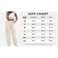 thumbnail image 3 of JWD Womens Parachute Cargo Pants with Pockets Quick Dry Hiking Pants Lightweight Water-Resistant Baggy Joggers Light Apricot M, 3 of 7