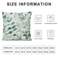thumbnail image 6 of Nawypu Throw Pillow Covers Decorative Green Leaf Watercolor Eucalyptus Branches Floral with Plant Objects White Natural Greenery Twig Cushion Pillowcase Sofa Square Print,2 Pcs, 6 of 6