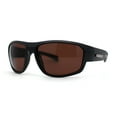 thumbnail image 2 of 90s Classic Wrap Biker Style Driving HD Lens Plastic Sunglasses Matte Black, 2 of 5