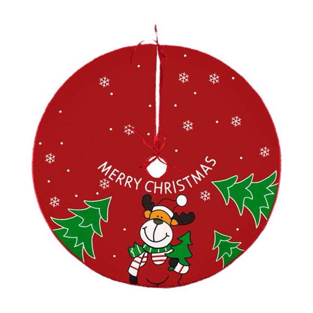 LUVCLS Falda para árbol de Navidad de 24 pulgadas, decorativa, rústica, para fiestas, Año Nuevo