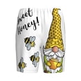 thumbnail image 4 of Picia Gnome Sweet Honey Pajama Shorts for Men, Men's Pajama Bottoms, Sleepwear,Short Pajama Pants-3X-Large, 4 of 9