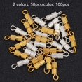 thumbnail image 4 of 100PCS 14mm Barrel Screw Clasp Tube Brass Screw Twist Clasps 2 Colors Brass Fastener Cord End Caps for DIY Jewelry Bracelet Necklace Making Multi-color, 4 of 8