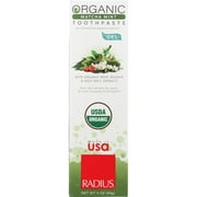 Radius Organic Toothpaste Gel - Matcha Mint 3 oz Gel
