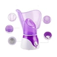 thumbnail image 3 of Vaporizador facial, pulverizador de vapor para rostro, sauna facial e inhalador, inhalador de vapor profesional, enchufe de la UE, morado, 3 of 5