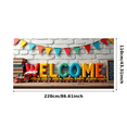 thumbnail image 6 of Colorful 3D Welcome Banner with Cartoon Elements Kids Themed Party Decoration Backdrop for School Opening Events Children Birthday Parties Photography Props, 6 of 7