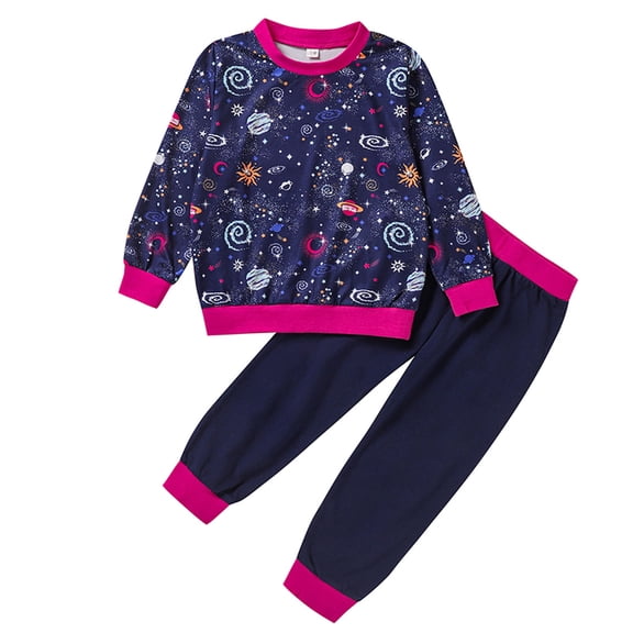 Toddler Baby Girl Sets 2 Piece Outfits Newborn Infant Baby Boys Girls Pattern Print Winter Clothes Tops Pants Outfits For Every Holiday Legging Set 2