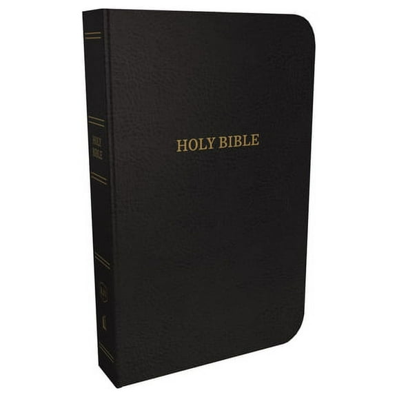 KJV, Thinline Reference Bible, Bonded Leather, Black, Indexed, Red Letter Edition, (Hardcover)