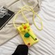 thumbnail image 5 of Pequeño Paquete Bolso de hombro femenino de punto Cáñamo de algodón duradero para el ocio diario (Amarillo) Ehuebsd Para Estrenar, 5 of 9