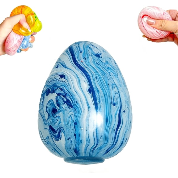 Under 5 Stress Easter Eggs Squishies Toys Easter Egg Squishies Fidget Toyss Stress Relief Sensory Toyss for Adult Blue