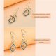 thumbnail image 4 of Earrings for Women and Teen Girls, 925 Silver Handmade Linear Swirl Wire Bohemian Boho Diamonds Earrings, Gifts for Wome (gold), 4 of 4