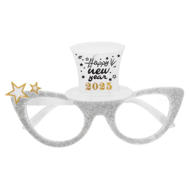 KAKOWELY Gafas de Año Nuevo 2025, accesorio fotográfico para fiesta de Año Nuevo, recuerdo de fiesta