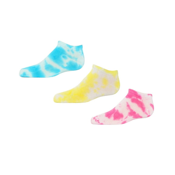 MeMoi Tie-Dye Low-Cut Cotton Blend Socks - Girls - Female, 4-6, Assorted
