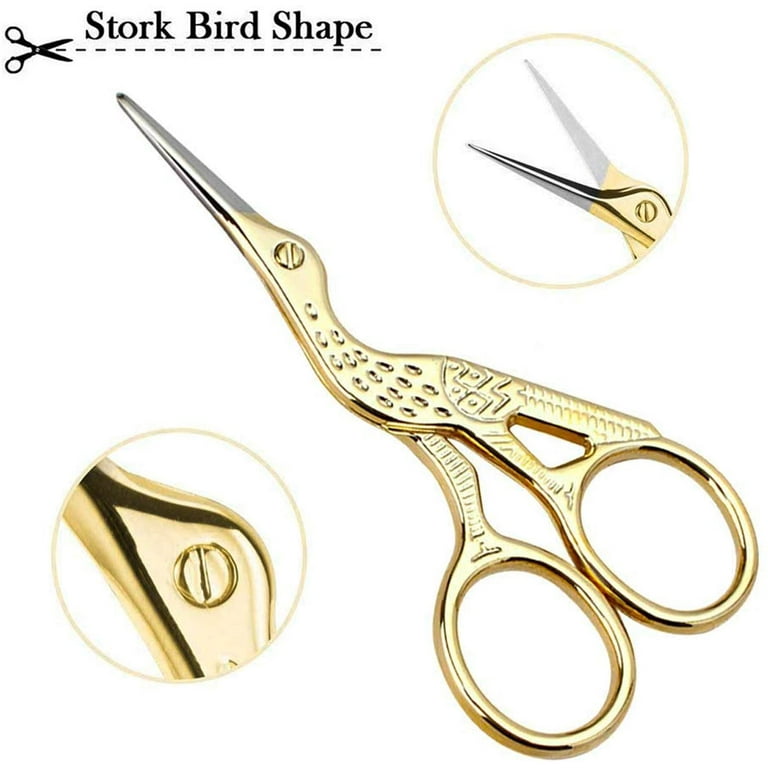 Stork embroidery scissors Sewing scissors knitting bird scissors