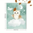 thumbnail image 3 of Cute Owl and Bird Night Sky Canvas Print Wall Art， Suitable for Living Room， Bedroom， Nursery， Office， and Bathroom Decor, 3 of 8