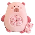 thumbnail image 2 of lionlar Capybara Toy Cartoon Collectible Cute Capybara Stuffed Animal for Kids Pink, 2 of 9