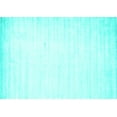 thumbnail image 1 of Ahgly Company Machine Washable Indoor Rectangle Abstract Turquoise Blue Contemporary Area Rugs, 2' x 3', 1 of 4
