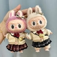 thumbnail image 2 of Colgante de ropa Labubu de 17 cm, llavero de ropa de muñeca Labubu, muñeca Labubu para conjunto de falda JK, lindo, 2 of 5