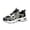 Black, variant on Willtoo Women's Chunky Fashion Sneakers Casual Sports Shoes Mesh Breathable Athletic Gym Workout Tennis Shoe Platform Thick Walking Shoes