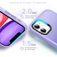 thumbnail image 5 of for iPhone 11 Case, [Support Wireless Charging] Soft Silicone Slim Anti-Scratch Phone Case Cover for iPhone 11 6.1 inch, Purple, 5 of 13