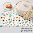 thumbnail image 5 of Placemat, Pioneer Flower Floral Print Pattern Place Mats Table Mat Set Of 2, PVC Washable Placemats for Party Kitchen Dining Decoration, 18x12 Inch, Fade Resistant, 5 of 6