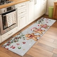 thumbnail image 2 of Runner Rug 2'x6', Gingerbread Christmas Washable Non-Slip Hallway Runner Rugs, Xmas Balls Branches Grey Bedside Rugs Floor Mats Carpet Runners for Kitchen Bathroom Laundry Room, 2 of 8
