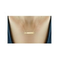 thumbnail image 2 of JewelersClub V Initial 14K Gold Over Silver Bar Necklace, 2 of 4