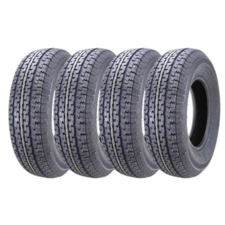 Set of 4 New Premium WINDA Trailer Tires ST 205/75R15 8PR/Load Range D w/Scuff