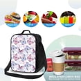 thumbnail image 3 of Ratiio Butterflies in Pastel Print Lunch Box - Reusable Lunch Bag Men Adult Women- Insulated LunchBox, 3 of 6