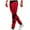 Red, variant on Wdfiry Joggers for Men Mid-waist Sports Drawstring With Zipper Pockets Pants for Men Sweatpants