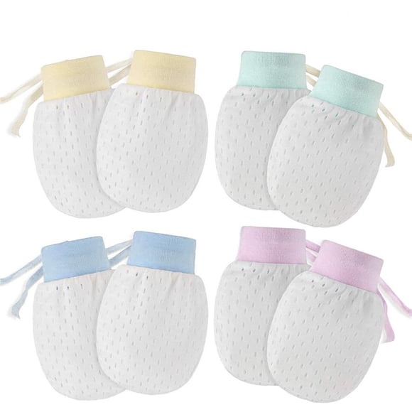 Guantes De Malla Para Bebés, Guantes Transpirables Antiarañazos Para Bebés, Protección Para Recién Nacidos, Manoplas Para Rasguños En La Cara 4 Pares Advancent BA000803-00