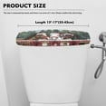 thumbnail image 5 of ZIATUBLE Christmas Horse Toilet Tank Protector Snow Trees Toilet Tank Cover Lid Soft Toilet Tank Lid Dust Cover Easy to Clean Toilet Bowl Tank Covers for Bathroom Home Indoor Decor, 5 of 5