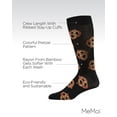 thumbnail image 3 of MeMoi Men's Pretzel Pattern Rayon from Bamboo Blend Novelty Crew Sock - Mens - Male, 10-13, Black, 3 of 7