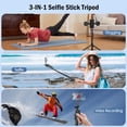 thumbnail image 2 of Zarcaco 70" Auto Face Tracking Tripod for iPhone,360 Rotation Travel Selfie Stick Mount,Face Tracking Phone Tripod Holder with Remote and Light,Applied to Tiktok YouTube Vlog Video Recording, 2 of 7