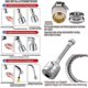 thumbnail image 5 of Faucet Aerator 360 Swivel, Faucet Aerator With Extended Hose, Universal Water Saver With Nozzle Adapter, Sink Faucet Filter Nozzle Bubbler Head Compa, 5 of 5