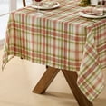 thumbnail image 5 of Newbridge Country Rustic Thanksgiving Spice and Green Plaid 60 x 120 inch Rectangle Fabric Tablecloth, 5 of 6