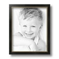 thumbnail image 2 of ArtToFrames 8" x 10" Black Square with Gold Beads Picture Frame, 8x10 inch Black Wood Poster Frame (WOM-5021), 2 of 7