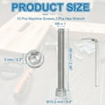 thumbnail image 2 of Uxcell 10 Pcs M6 x 60mm Hex Socket Head Cap Screws Bolts, 304 Stainless Steel Screws with Wrench, 2 of 7