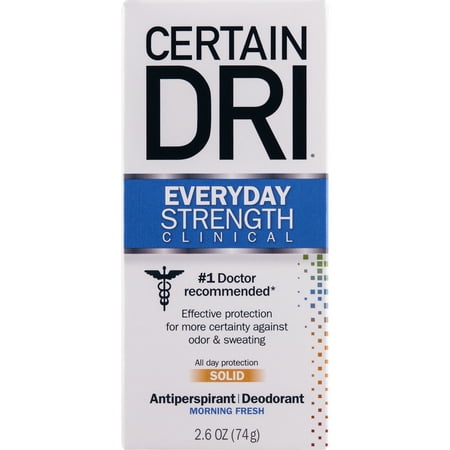 Certain Dri Everyday Strength Clinical Antiperspirant + Deodorant, Solid, 2.6 oz
