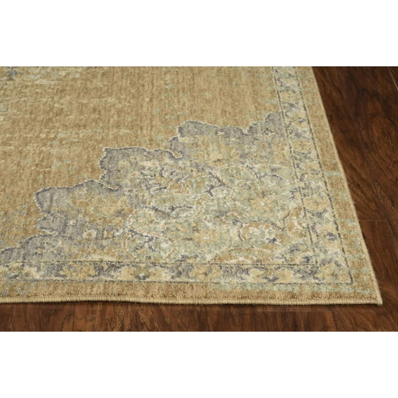 2' x 3' Coffee Vintage Wool Accent Rug