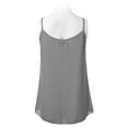 thumbnail image 3 of SSOULM INCH & FIT Women's Sleeveless Pleated Chiffon Layered Cami Tank Top Blouse with Plus Size Made in USA, 3 of 4