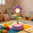thumbnail image 2 of Cute Flower Night Light Mini Flower Lamp Portable LED Bedside Table Lamp Battery Operated Warm Glow for Kids Room Bedroom Desk Decor Gift, 2 of 6