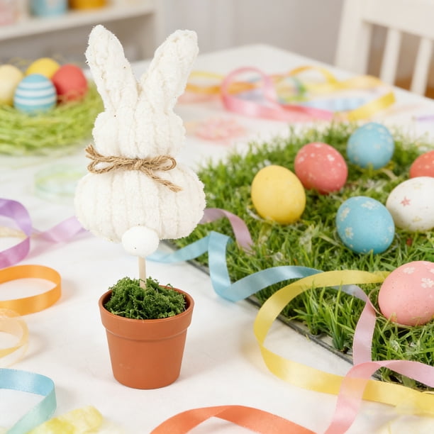 Decoraciones de Pascua, Adornos de Pascua, Regalos de Pascua Decoración cómoda para macetas de Pascua Adornos tejidos