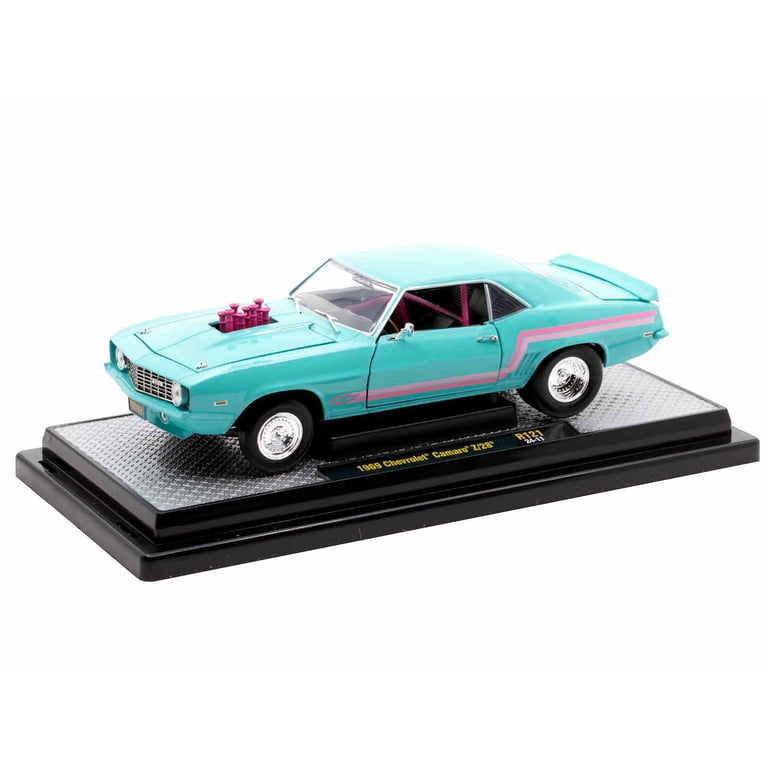 1969 Chevrolet Camaro Z/28 Light Blue with Pink Stripes 