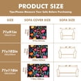 thumbnail image 5 of Throw Sofa Cover Soft Washable Decorative Couch Covers for 3 Cushion with Tassels Furniture Protector for Pets and Kids 71x91in, 5 of 5
