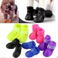 thumbnail image 1 of 4 Pcs Bottes de Pluie Antidérapantes pour Chien Chat Imperméables Chaussures pour Chiot, 1 of 5