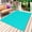 Turquoise, variant on Black Morocco Outdoor Rug 3x5 Ft - Reversible Patio Rug Outdoor Camping Rugs, Geometric Leaf Diamond Lattice Abstract Washable Indoor Outdoor Area Rugs, Non-Slip Outdoor Carpet Runner for Deck/Porch