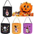 thumbnail image 2 of bolsas de tela para truco o trato de Halloween, cubos de dulces, bolsas de regalo para fiestas de Halloween, 2 of 2