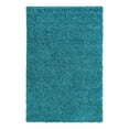 thumbnail image 3 of Unique Loom Solid Shag Collection Area Rug (4' 1" x 6' 1" Rectangle Deep Aqua Blue), 3 of 7